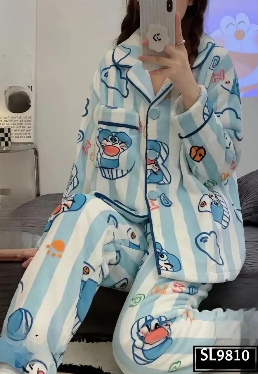 Blue Stripe Winter Pajama - 9810