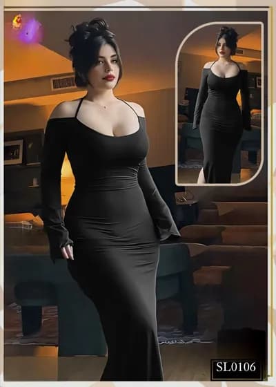 Bold Elegance Long Dress - 0106