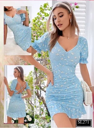Bold Shoulder Mini Dress - 271