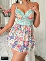 Crazy Floral Babydoll - 457
