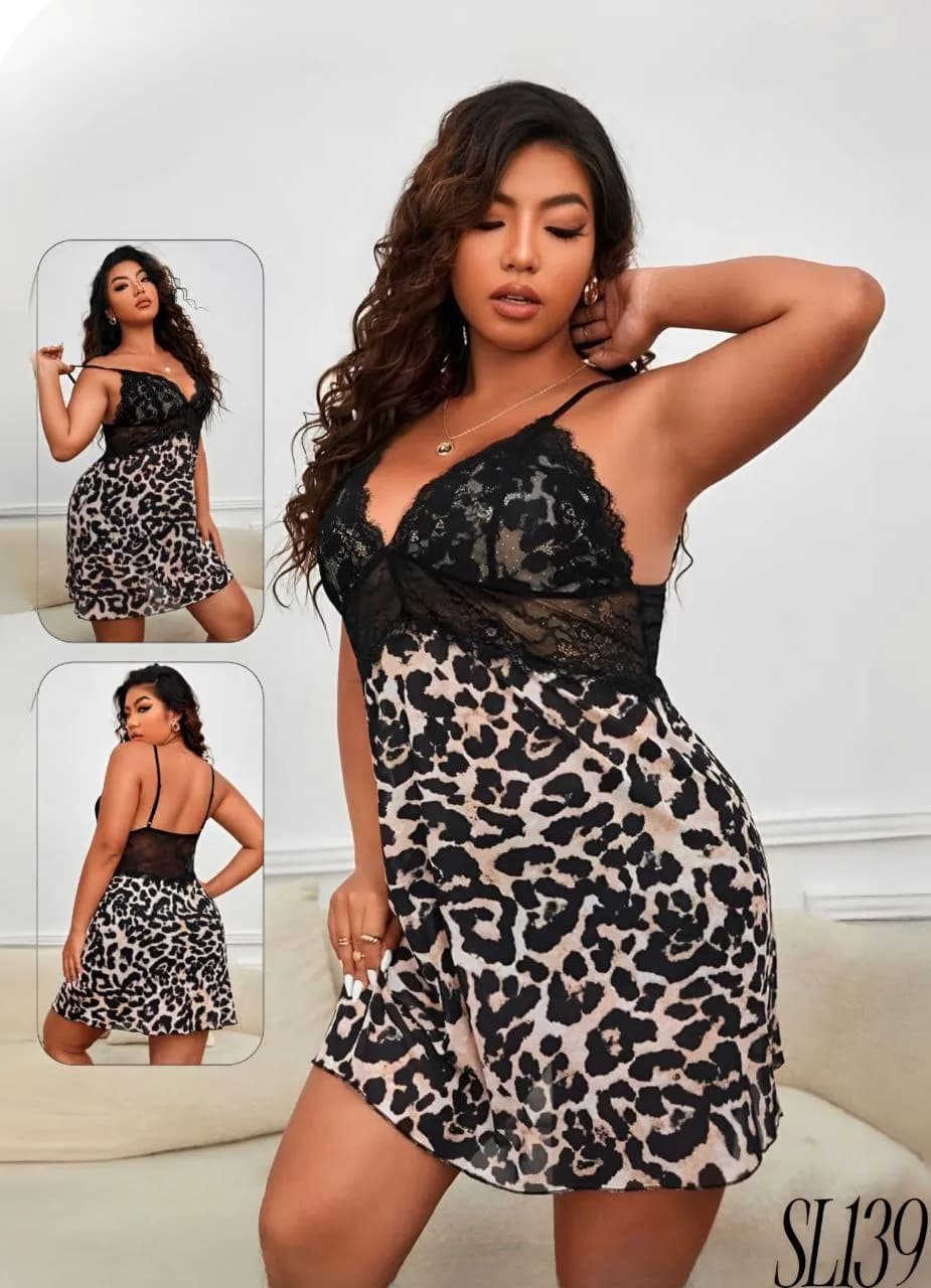 Curvy Tiger Mini Lingerie - 139