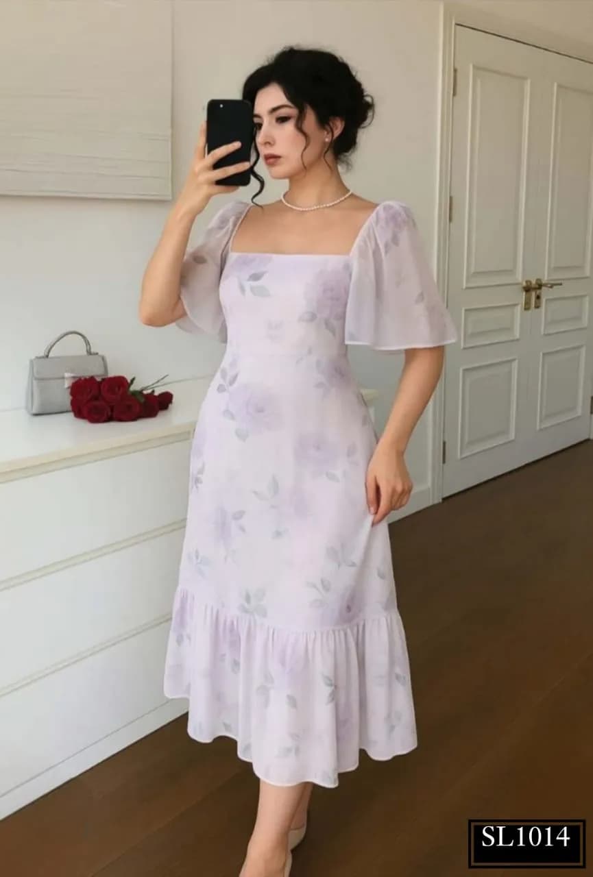 Flowy Elegant Dress - 1014