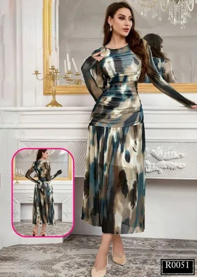 Graceful Floral Maxi - R0051