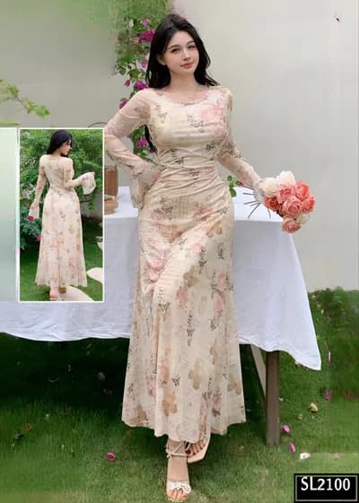 Mocha Flowers - 2100