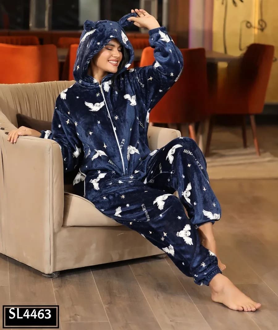 Navy Owl Jumpsuit - 4463