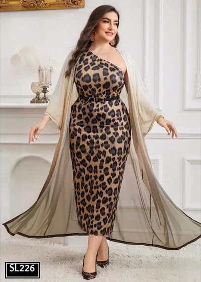 One-Shoulder Tiger Glam - 226