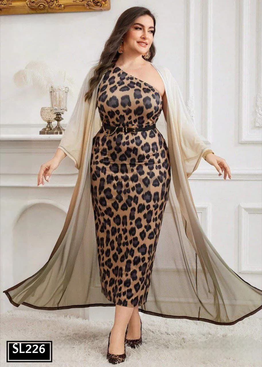 One-Shoulder Tiger Glam - 226