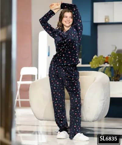 Premium Navy Pajama - 6835
