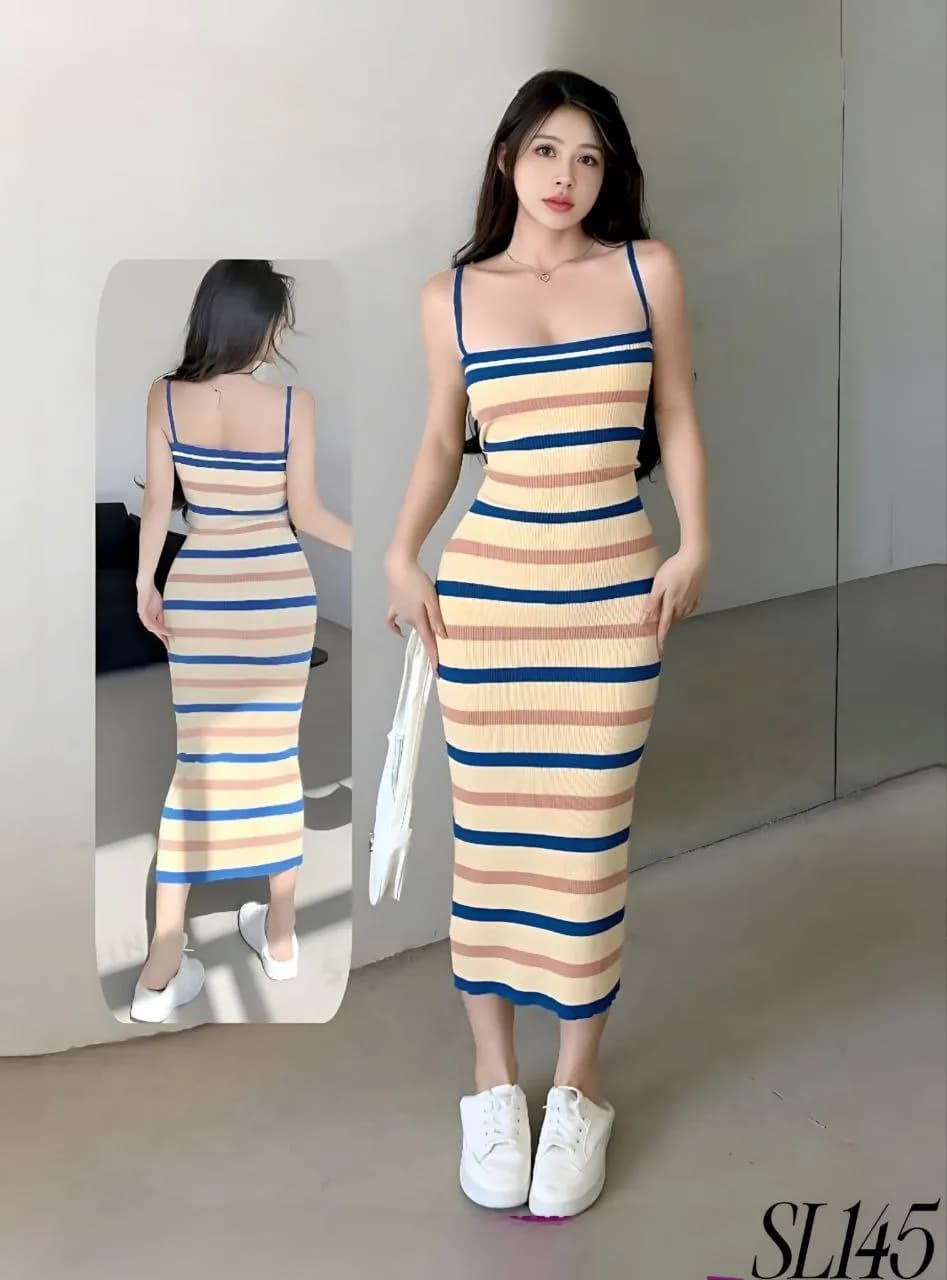 Ribbed Home Dress - 145