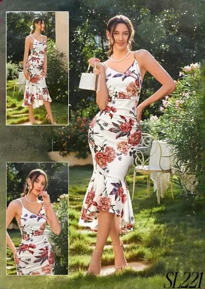Romantic White Strap Maxi - 221