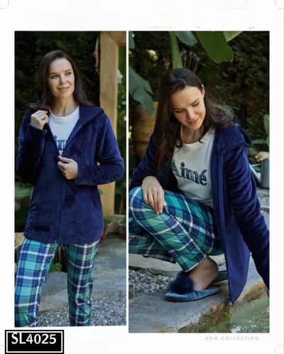 Winter Plaid Lounge - 4025