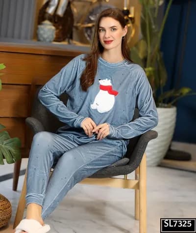 Winter Teddy Pajama - 7325