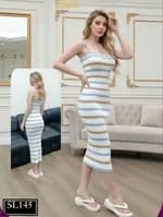 Ribbed Home Dress - 145 2