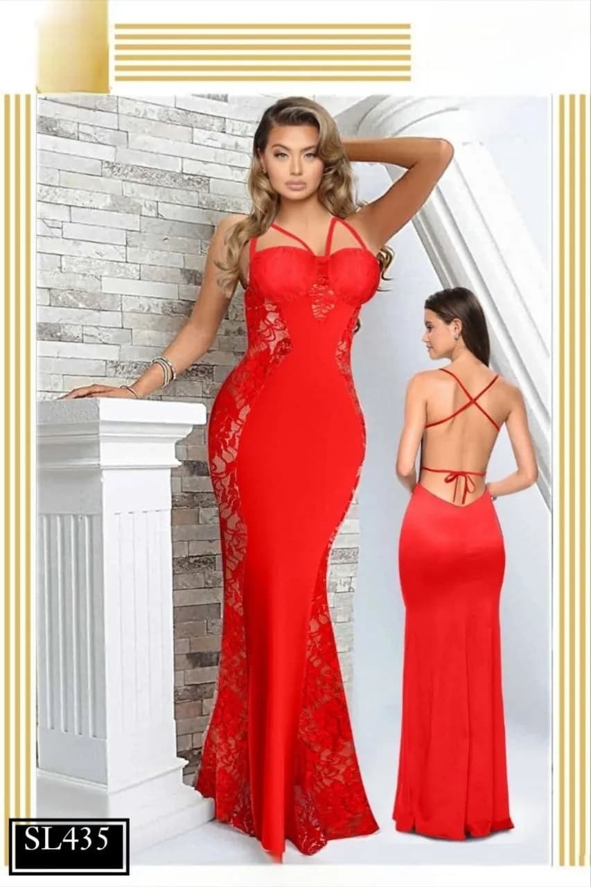 oyal Lace Evening Dress 435
