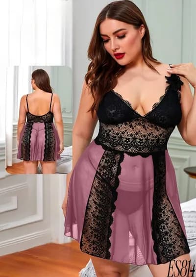 Elegant Lace Nightwear Set 814