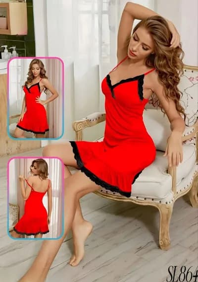 Lace Trim Babydoll  864