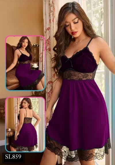Elegant Lace Sleep Dress 859