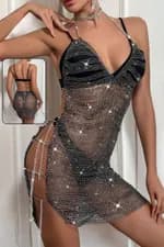 Crystal Glam Mini Dress 434 2