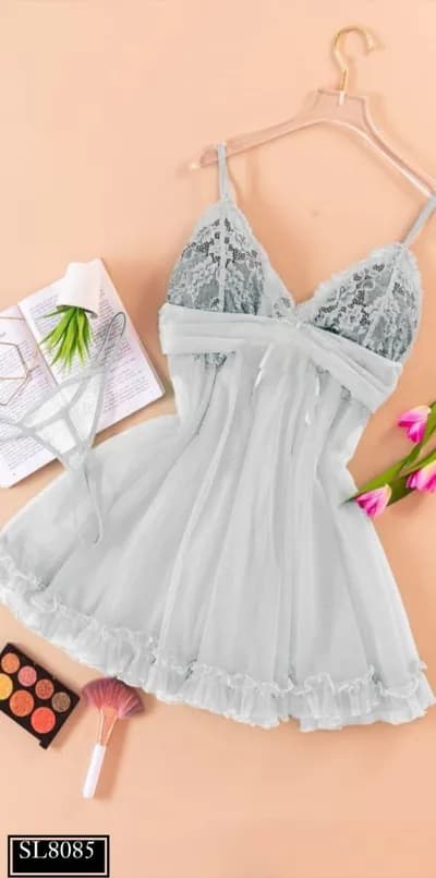 Delicate Lace Nightgown 8085