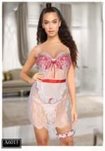 Lace Bodice Mini Dress A6015 1