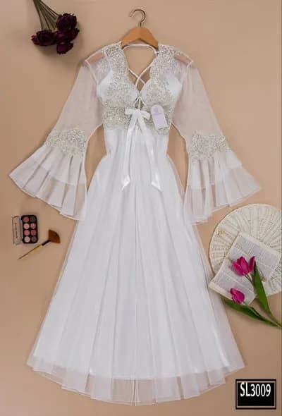 Satin Bloom White - 3009